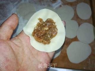 #牛肉#抱蛋煎饺(牛肉圆葱馅)的做法步骤:6