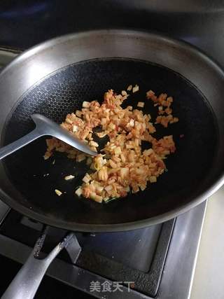 韩式泡菜炒饭的做法步骤:8