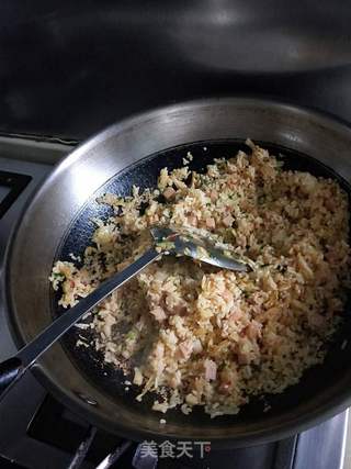 韩式泡菜炒饭的做法步骤:10