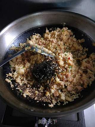 韩式泡菜炒饭的做法步骤:11