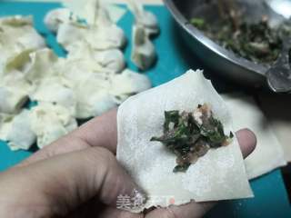 荠菜肉末小馄饨的做法步骤:5