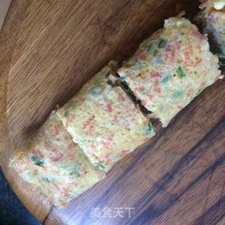 西兰花蛋烧卷的做法步骤:8