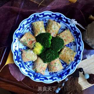 西兰花蛋烧卷的做法步骤:11