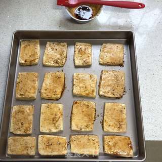 风味烤豆腐的做法步骤:7