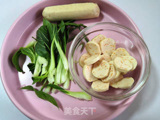 青菜鱼籽肠面的做法步骤:2