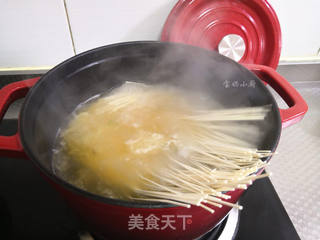 青菜鱼籽肠面的做法步骤:4