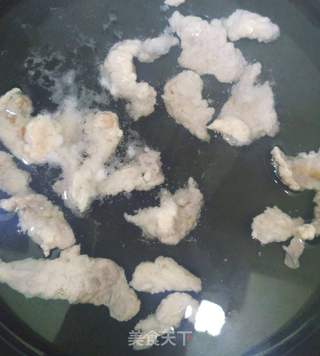 菠菜香菇水滑肉片粥的做法步骤:4