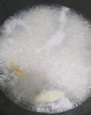 菠菜香菇水滑肉片粥的做法步骤:7
