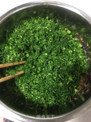 茴香牛肉馅水饺的做法步骤：4