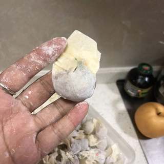 鲜肉大虾云吞的做法步骤:6
