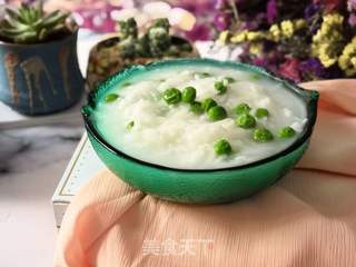 萝卜丝豌豆粥的做法步骤:7