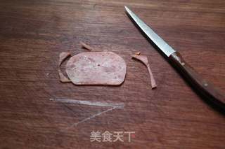 圣诞花环~咖喱炒饭的做法步骤:2