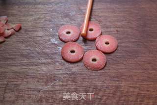 圣诞花环~咖喱炒饭的做法步骤:7