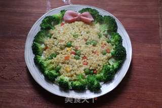 圣诞花环~咖喱炒饭的做法步骤:17