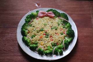 圣诞花环~咖喱炒饭的做法步骤:18