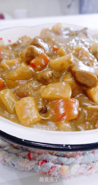胡萝卜土豆咖喱牛肉包子的做法步骤:11