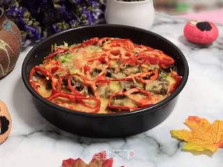 红椒牛肉芝士饭的做法步骤:8