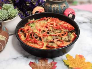 红椒牛肉芝士饭的做法步骤:9