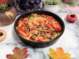 红椒牛肉芝士饭的做法步骤:10