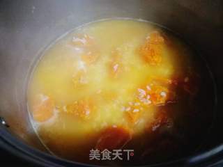 怎样熬好南瓜大米粥的做法步骤:6