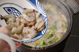 田园海鲜泡饭的做法步骤:6
