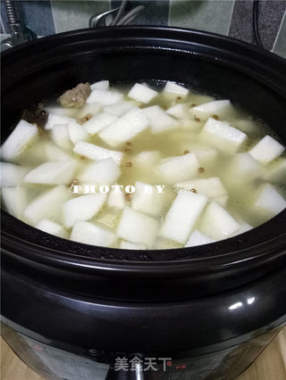 白萝卜牛腩汤的做法步骤:8