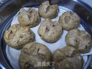 红糖开花馒头的做法步骤:15