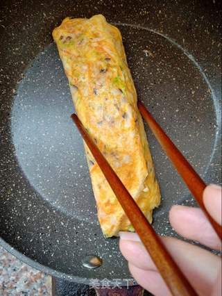 蔬菜厚蛋烧的做法步骤:11