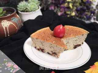 香蕉蔓越莓戚风蛋糕的做法步骤:15