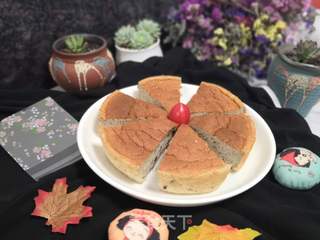 香蕉蔓越莓戚风蛋糕的做法步骤:18