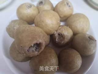 油面筋酿肉的做法步骤:4