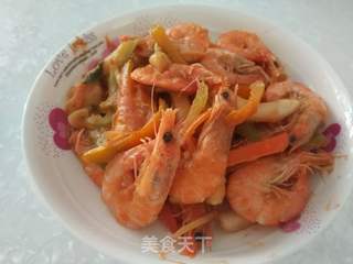 酸甜粉红虾的做法步骤:15