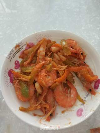 酸甜粉红虾的做法步骤:16