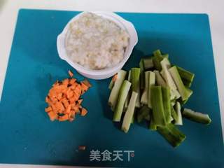 丝瓜燕麦粥的做法步骤:4