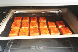 韩国泡菜味烤豆腐的做法步骤:7