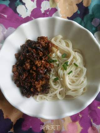 松茸肉酱拌面的做法步骤:7