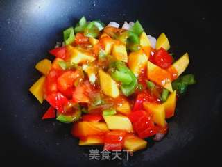 芒果虾仁的做法步骤:11