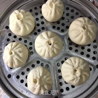 萝卜香干素包子的做法步骤:14