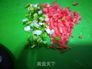 虾仁豆腐蔬菜煎饼的做法步骤:8