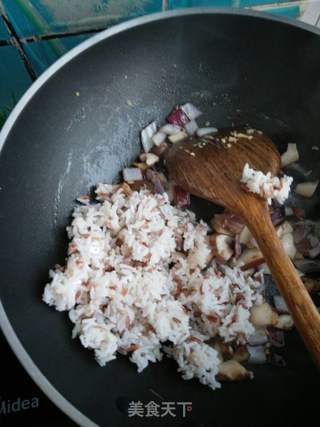 海参蔬菜炒饭的做法步骤:12