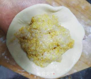 大黄米糯米包子的做法步骤:6
