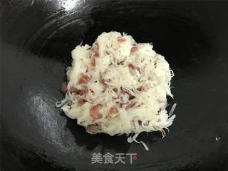 萝卜腊肠蒸糕的做法步骤:6