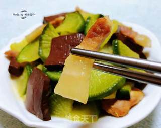#萝卜#五花肉炖萝卜血豆腐的做法步骤：15