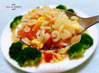 番茄鸡蛋拌意面的做法步骤:14