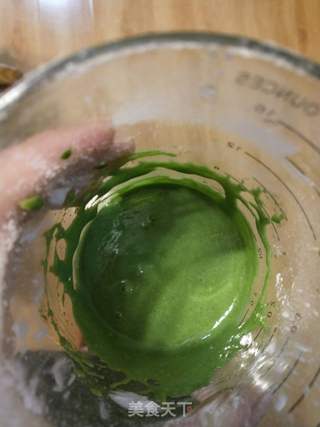 菠菜汁蛋白溶豆的做法步骤:3