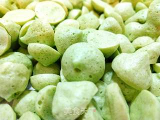 菠菜汁蛋白溶豆的做法步骤:5