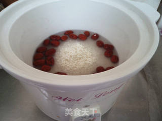 山药糯米红枣粥的做法步骤:3
