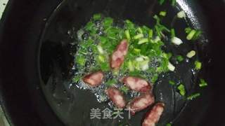 葱油面――腊肠葱油拌面的做法步骤:4