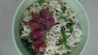 葱油面――腊肠葱油拌面的做法步骤:5