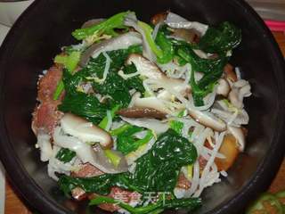 #腊味#腊肉杂蔬拌饭的做法步骤:4